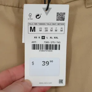 Zara Trouser Pants Womens Medium Brown Viscose Stretch Pleated Business Career thumbnail 5