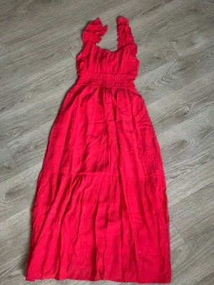 Abercrombie & Fitch Red Maxi Sun Dress thumbnail 1
