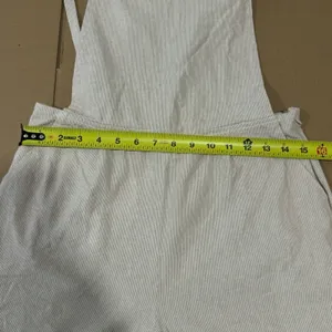 Oak‎ + Fort Lagenlook Neutral Relaxed Fit Wide Leg Striped Jumpsuit Overalls Sm thumbnail 11