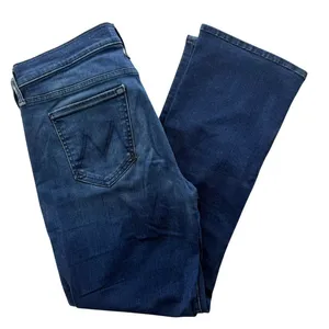 Mother Denim The Outsider Crop Fast Times Dark Blue Size 29 High Rise Bootcut thumbnail 2