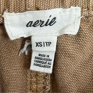 Aerie Women's‎ Cargo Jogger Pants Size XS Tan Beige Casual Drawstring Oversized thumbnail 8