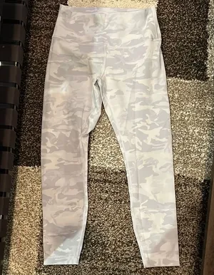Lulu lemon white camo leggings thumbnail 1