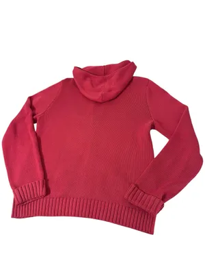 Polo Ralph Lauren Full-Zip Knit Sweater Hoodie Size XL Red Cotton thumbnail 8
