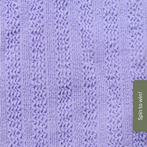 Berlook Purple Solid Textured Bikini Bottom thumbnail 8