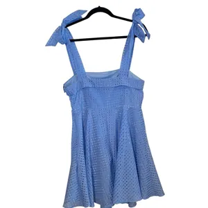 Lulus Forever Darling Gingham Tie-Strap Mini wedding guest Dress Coquette girl thumbnail 6