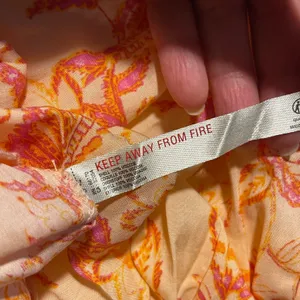 Free People Dusk Coral Combo Smocked Maxi Dress Floral Print‎ Halter Style Large thumbnail 9