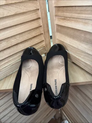 Dream Paris Black Cap-Toe Ballet Pumps with Patent Detail 8 BRAND NEW thumbnail 3
