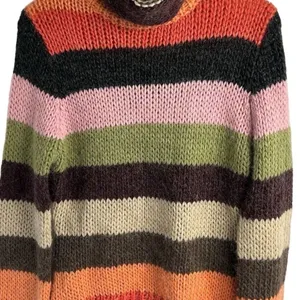 Anthropologie Laurie‎ B. Stripe Women's Mohair Wool Blend Striped Sweater Size M thumbnail 5