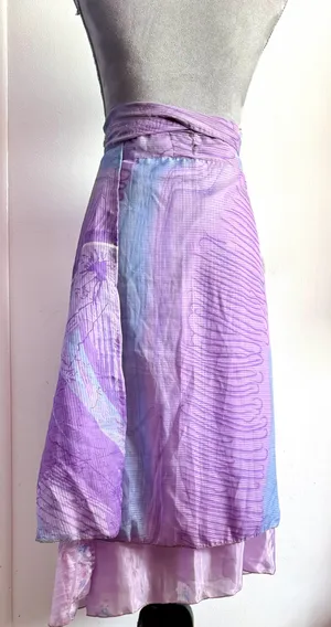 Purple Wrap Around Skirt thumbnail 2