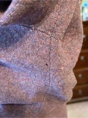 Penguin by Munsingwear purple lambswool v-neck long sleeve sweater size M winter thumbnail 11