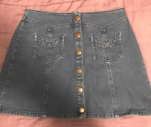 Kendall + Kylie Denim Button Skirt thumbnail 1