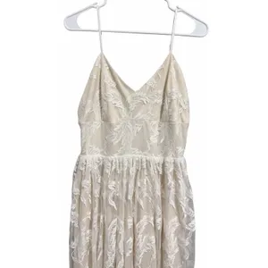Baltic Born‎ Cozette Lace Gown White Nude Maxi Wedding Romantic Women's Size L thumbnail 3