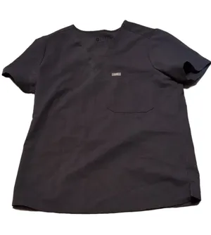 Figs Catarina One Pocket Gray Scrub Top Size Medium thumbnail 1