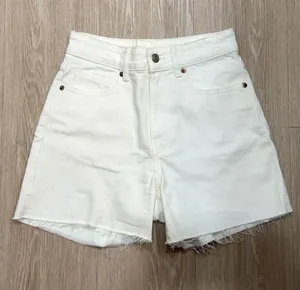 H&M White High-Rise Denim Shorts thumbnail 1