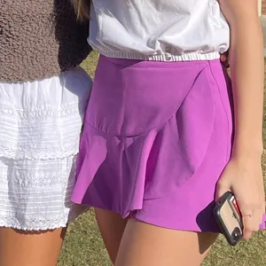 DO+BE Purple Layered Ruffle Skirt thumbnail 1