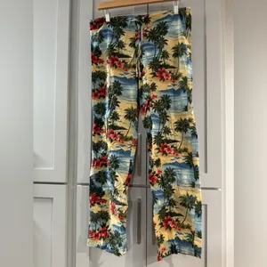 Vintage 100% Cotton Made in USA Hawaiian Tropical‎ Drawstring Pants small/medium thumbnail 3