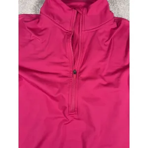 nike womens pink half zip running pullover medium thumbnail 2