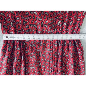 Vintage Talbots Paisley Maxi Dress Prairiecore Cottagecore Long Sleeve Womens 12 thumbnail 14