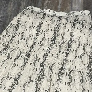 Vici pleated python midi skirt thumbnail 2