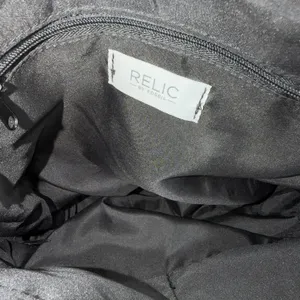 Relic by Fossil Brown With Black Hearts Convertible Backpack Purse Travel Casual thumbnail 4