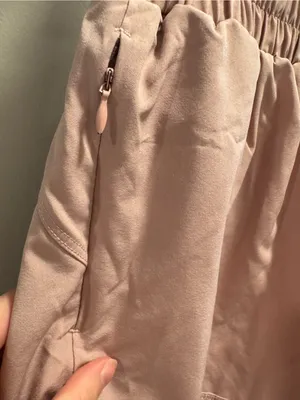 Light Pink Women’s Athletic Shorts with Elastic Waistband thumbnail 7