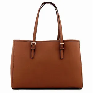 Michael Kors Jet Set Saffiano Leather Tote Bag Luggage Large Big Shoulder Purse thumbnail 2