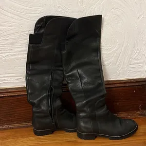Cole Haan fleece lined‎ leather knee high boots size 5.5 thumbnail 3