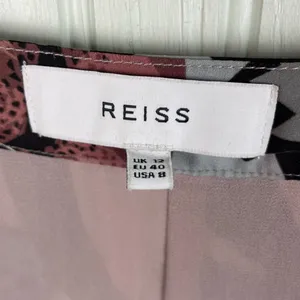 REISS Lolita Montage Accordion Pleated Skirt Women's Size 8 Abstract Print Artsy thumbnail 6