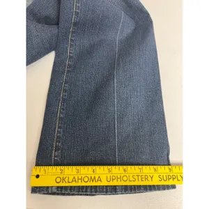 SEVEN7 Bootcut Jeans Women 32 Blue Boot Stretch Medium Wash Embroidered Low Rise thumbnail 7
