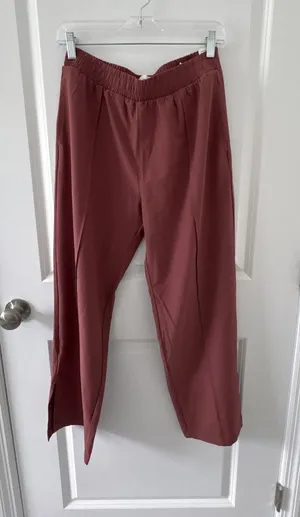 Abercrombie & Fitch Women's Pull-On Wide Leg Pants with Front Seam Detail thumbnail 1