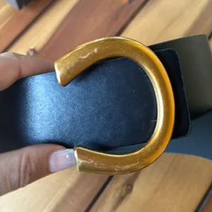 Black Belt with Gold buckle thumbnail 2