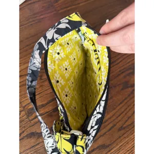 Vera Bradley Retired Baroque Green Black White Swirl Rounded Crossbody Bag thumbnail 3