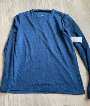 Sonoma Women's Ribbed Long Sleeve Tee - Navy thumbnail 1