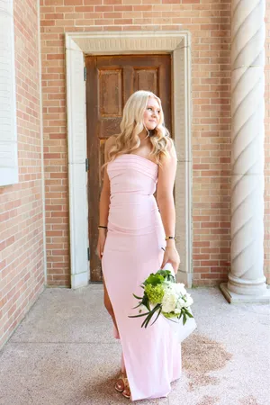 Pink Prom Lucy in the Sky Light pink dress thumbnail 3