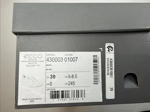 ECCO Soft 7 Women's Leather Lace-Up Sneaker Size 39EU/ 8-8.5 US thumbnail 6