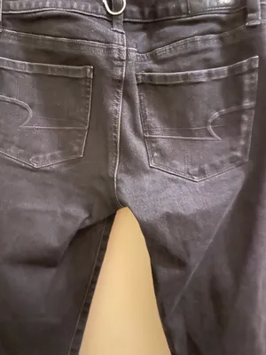 American Eagle Outfitters 360 Super Stretch AEO Denim Skinny Black Jeans thumbnail 3