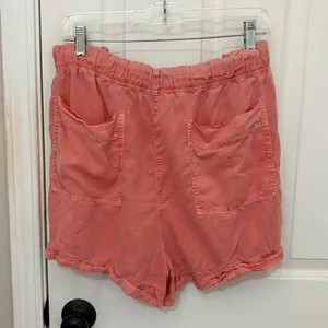 Aerie High Waisted Pull-On Shorts in Spicy Coral thumbnail 8