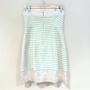 Lilly Pulitzer Remi Dress Bayview Stripe Metallic Dress Women's 0 Blue Horizon‎ thumbnail 8
