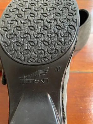Dansko Tamara Grey Nubuck Buckle Comfort Clogs Sz 40 (US 9.5-10) 🧡🎀 thumbnail 12