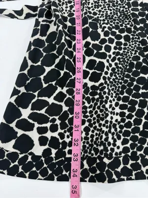 Topshop Safari Animal Leopard‎ Print Tie Waist Shirt Dress Puff Sleeve Womens 6 thumbnail 5
