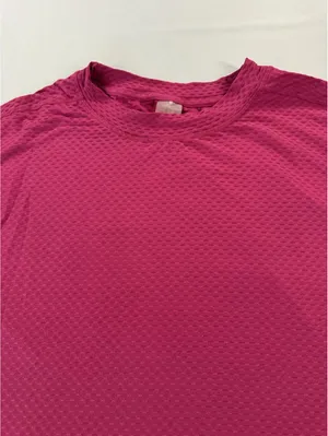 Calia by Carrie | Large | Magenta Waffle Long Sleeve thumbnail 3