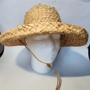 S.F. Green San Francisco Sun Hat Beige Woven Straw Hat Vintage California thumbnail 1