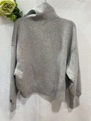 Old Navy Active Women’s XL Gray Bounce Fleece Cropped Quarter Zip Pullover thumbnail 4