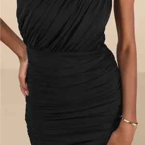 Lulu's Black Ruched Strapless Maxi Dress thumbnail 4