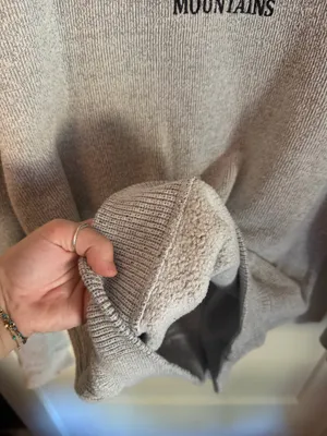 Embroidered Sweatshirt Gray Size L thumbnail 3