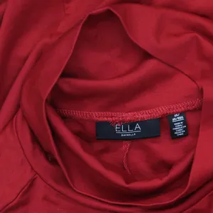 NWT ELLA Rafaella Womens Plus Size Funnel Neck Sleeveless Dress Ruby Red 2X thumbnail 5
