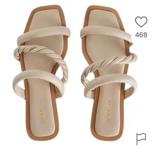 Express Neutral Braided Strap Slide Sandals - Women thumbnail 1