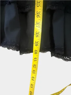 Scarlet Darkness Black Gothic Pirate A-Line Midi Dress Pockets Small thumbnail 11