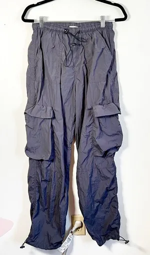 Garage Women's Gray High Waisted Cargo Baggy Parachute Trousers Pants‎ Size XS thumbnail 1