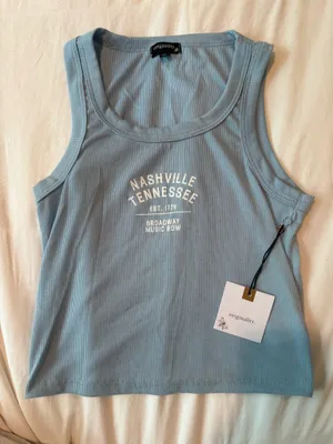 Dry Goods Light Blue Tank Top thumbnail 1